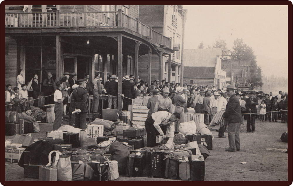 Leaving Slocan after the war, circa 1946